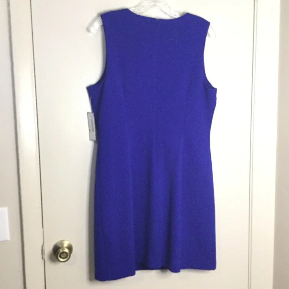 Jessica Howard Royal Blue Crochet Lace Shift Dress